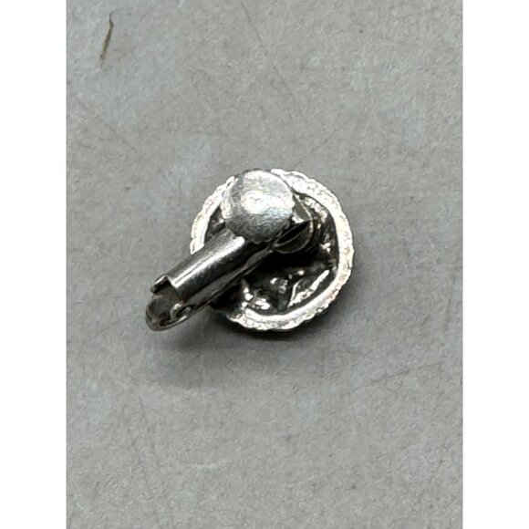 Mariana twist floral handmade crystals blue green silver tone E-1401 29 READ NEW - Picture 5 of 6